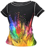 カラーフェスティバルTシャツ　黒
